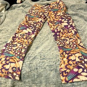 multicolor (mostly purple) forever 21 denim pants